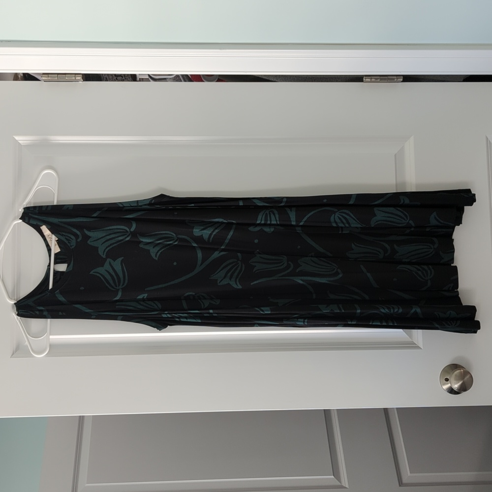 Black + Green dress